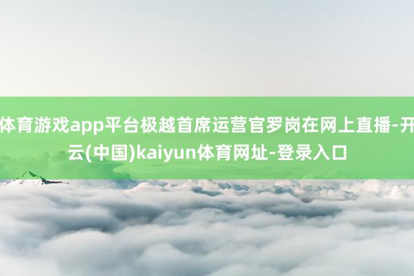 体育游戏app平台极越首席运营官罗岗在网上直播-开云(中国)kaiyun体育网址-登录入口
