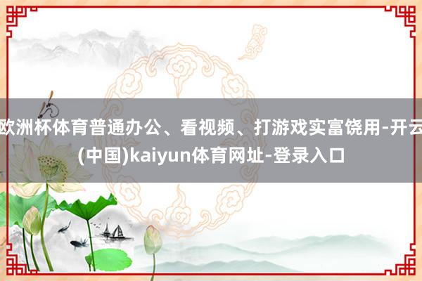 欧洲杯体育普通办公、看视频、打游戏实富饶用-开云(中国)kaiyun体育网址-登录入口