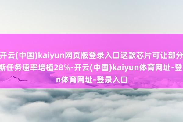 开云(中国)kaiyun网页版登录入口这款芯片可让部分 AI 推断任务速率培植28%-开云(中国)kaiyun体育网址-登录入口